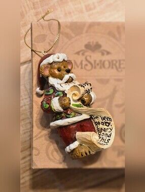 Jim Shore Boyds Bears Kringlebeary Santa Ornament 4035833 Christmas Figurine Box